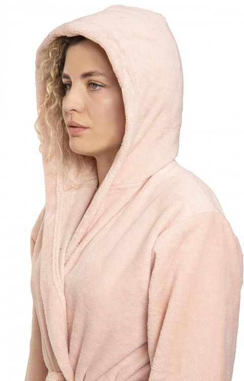 Bambu Bornoz Yetişkin Havlu Capella (L/XL  PEMBE)