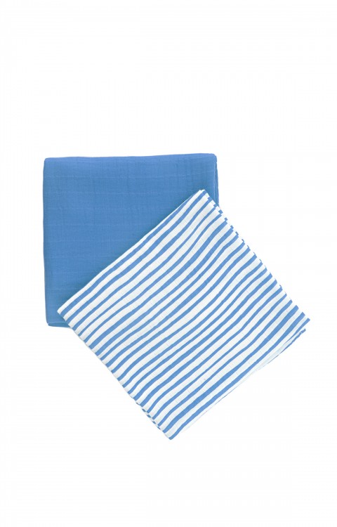 bebek müslin ağız bezi (  Mavi)