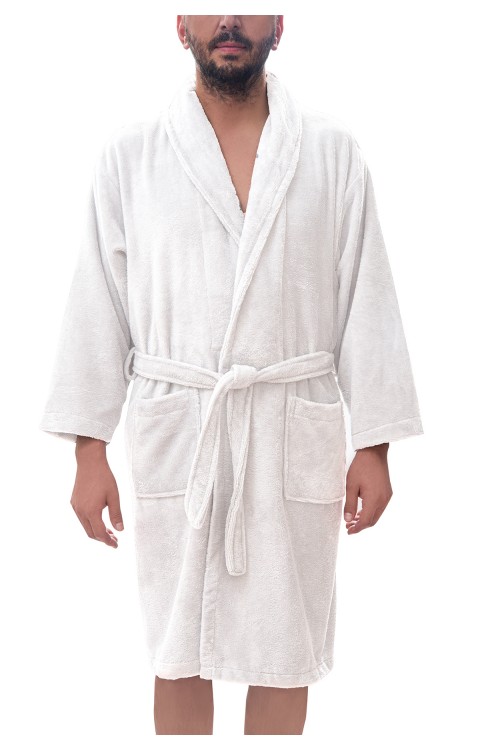 BORNOZ BAMBU YETİŞKİN (L/XL  Beyaz)