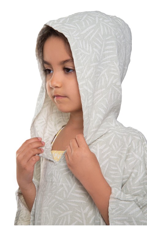 çocuk panço deniz elbisesi (  Yeşil yaprak)