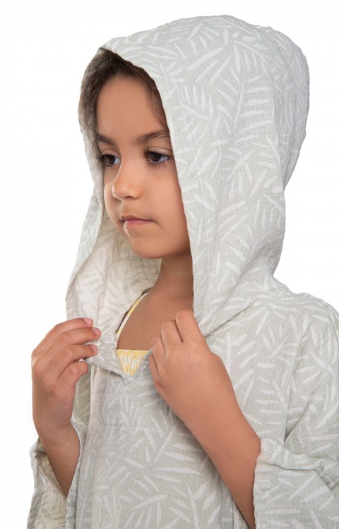 çocuk panço deniz elbisesi (  Yeşil yaprak)