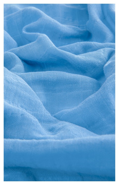 MÜSLİN ÇOCUK PANÇO (2-4 Yaş  Mavi)