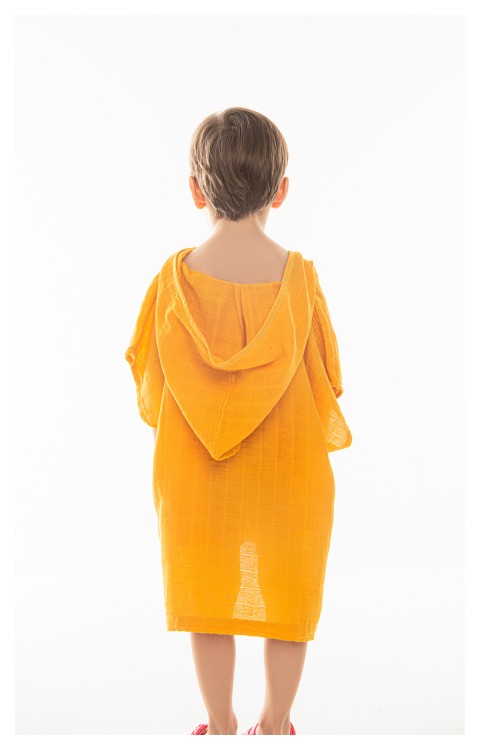 MÜSLİN ÇOCUK PANÇO (2-4 Yaş  Sarı)