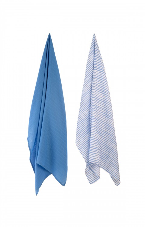 PAMUKLU BEBEK ÖRTÜSÜ ( 110 x 110 Mavi)