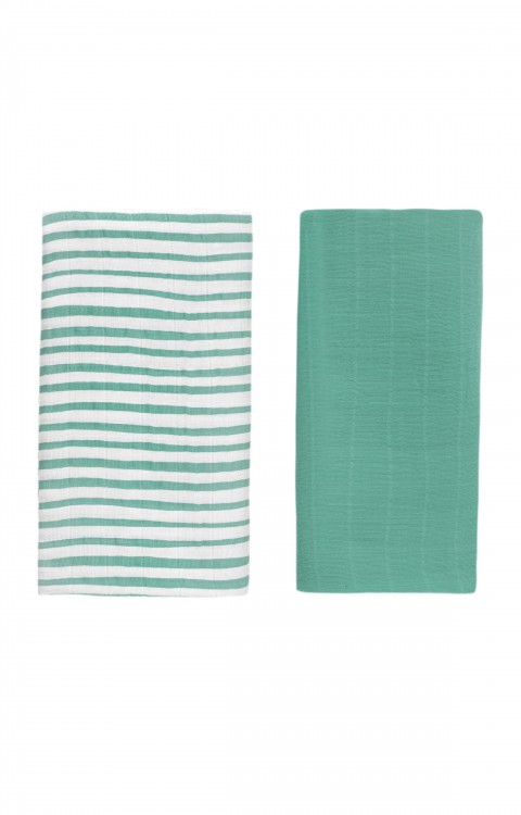 PAMUKLU BEBEK ÖRTÜSÜ ( 110 x 110 Yeşil)