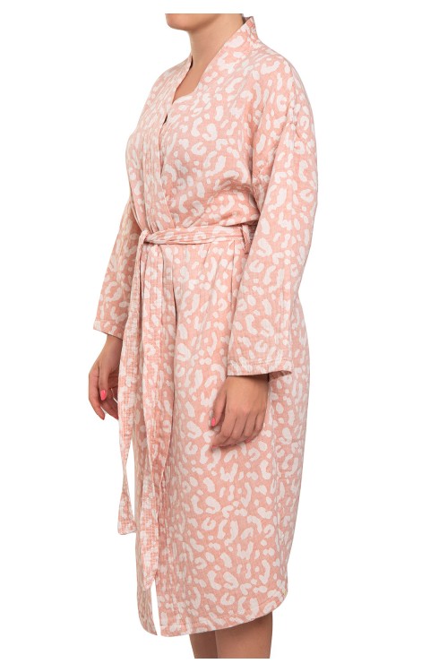 yetişkin bornoz plaj kıyafeti (S/M  Pembe)